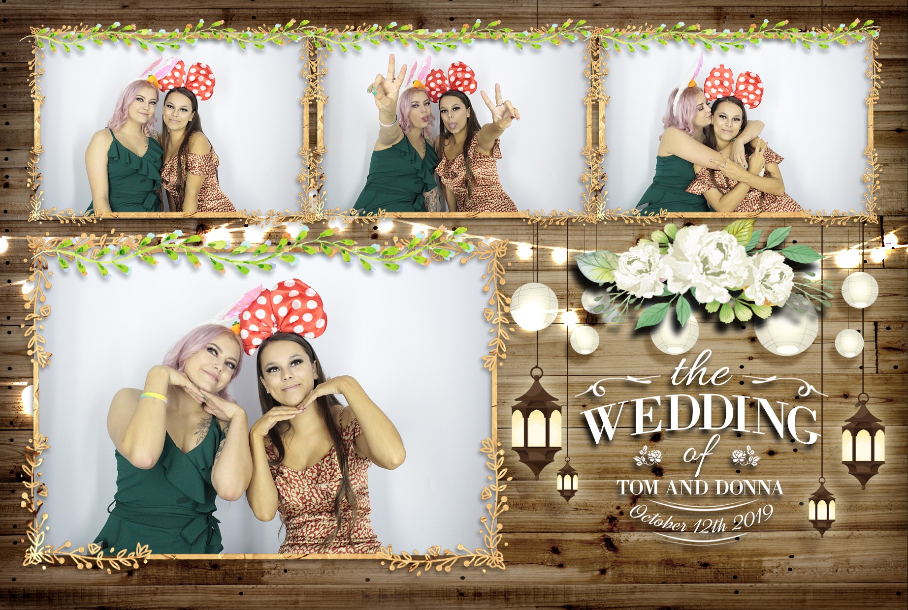 Tom & Donna's Wedding  | View more photos from the event at gallery.myphotoboothexperience.co.uk/u/MyPhotoBoothExperienceLtd/Tom-Donnas-Wedding